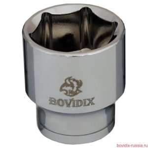 Торцевая головка Bovidix на 1/2", 6 граней, 29 мм, хромированная