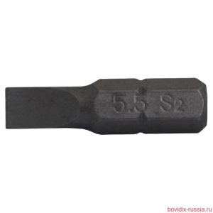 Бита прямая/плоская Sl (5.5 x 1 мм) Bovidix из хромо-молибденовой легированной стали (Cr-Mo)